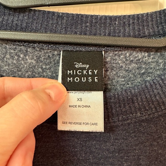 Disney Mickey Mouse Patriotic Americana Sweatshirt Navy Cozy Nostalgic | XS - Picture 5 of 12